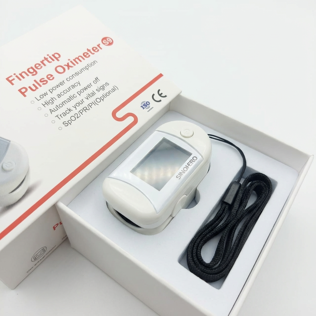 جهاز قياس نسبة الأكسجين في الدم ونبضات القلب SINOHEO S9