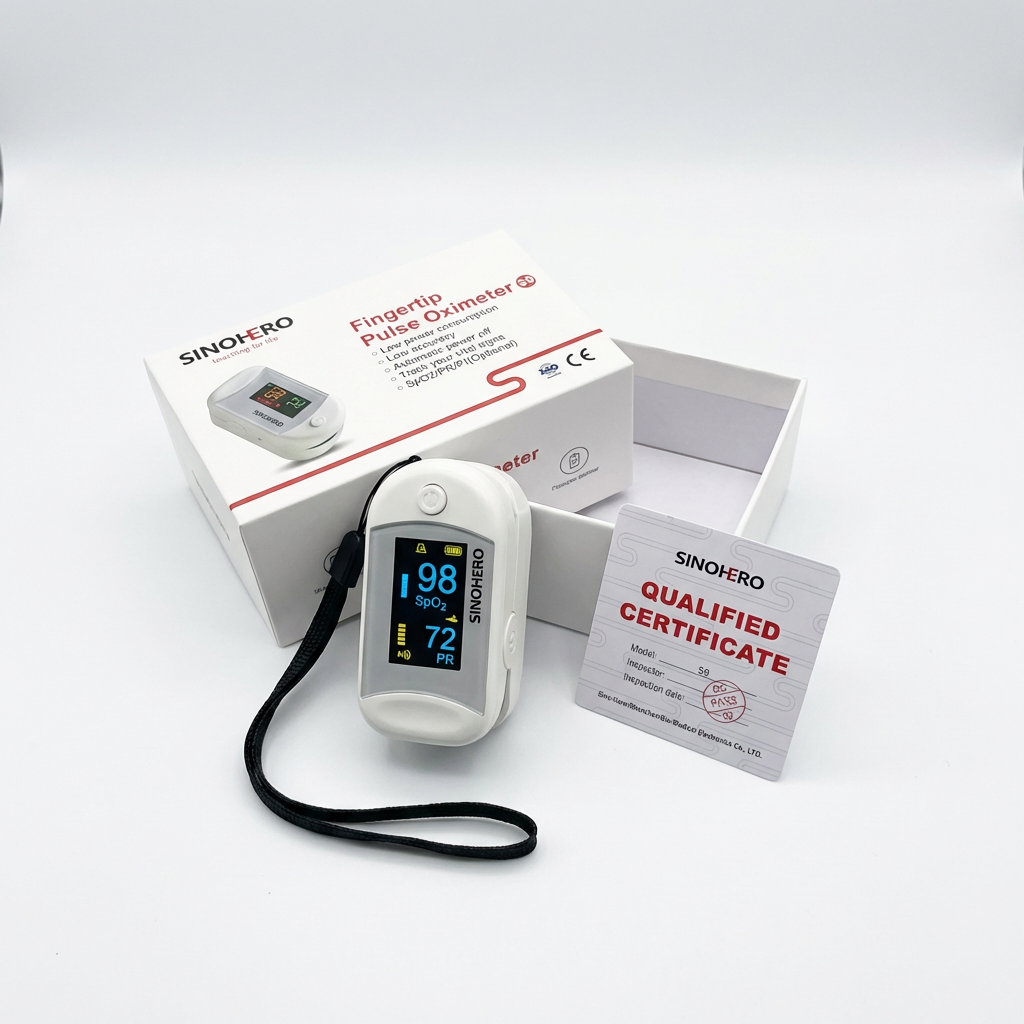 جهاز قياس نسبة الأكسجين في الدم ونبضات القلب SINOHEO S9